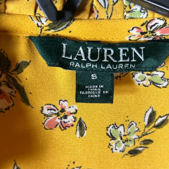 Ralph Lauren Women’s Mustard Floral Shirt - Picture 6 of 7